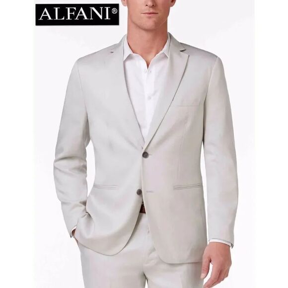 Alfani Other - NWT Gorgeous $171.00 Retail ALFANI Grey XL Men Capsule Twill Sport Coat Jacket